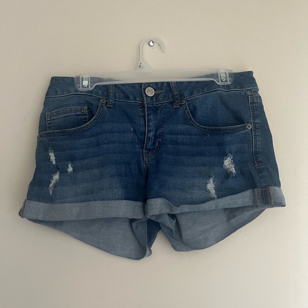 denim shorts